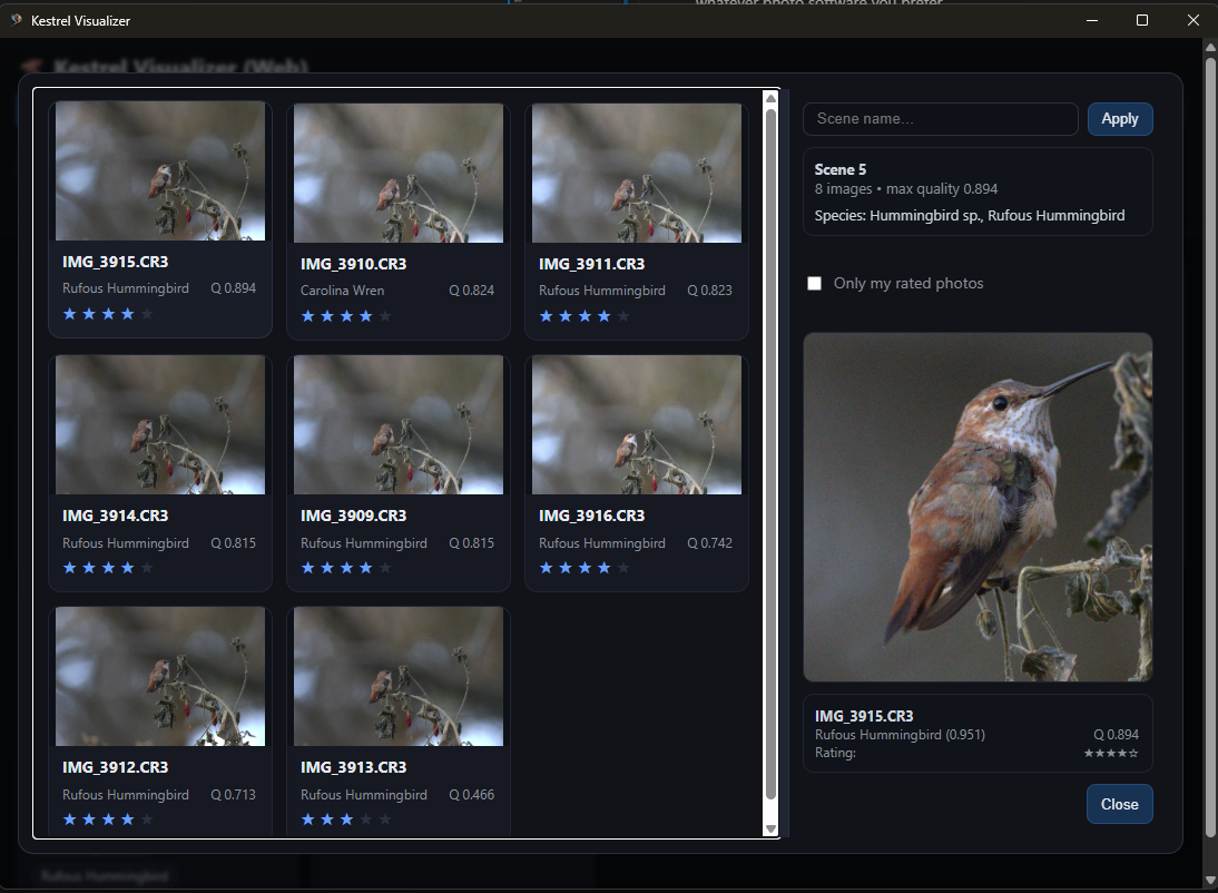 Project Kestrel scene review